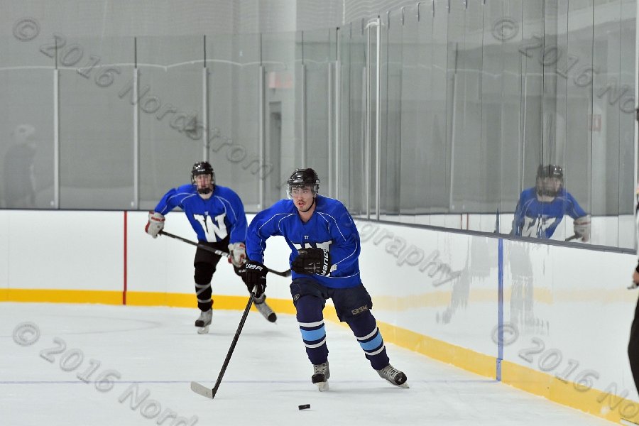 Wheaton College Men\'s Ice Hockey vs Middlesex Community College. - Photo By: KEITH NORDSTROM